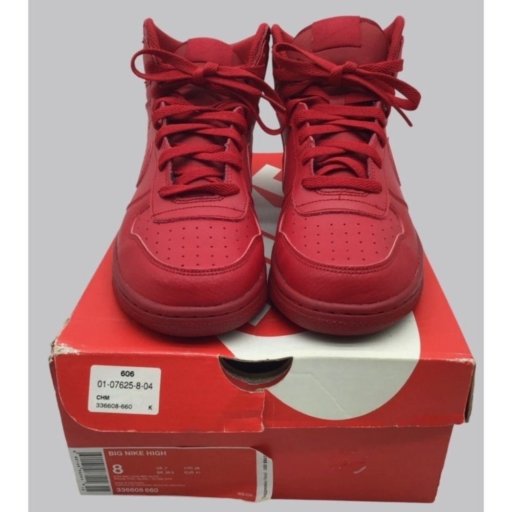 Nike Big Nike High Gym Red Sneakers Mens Size 8 336608-600